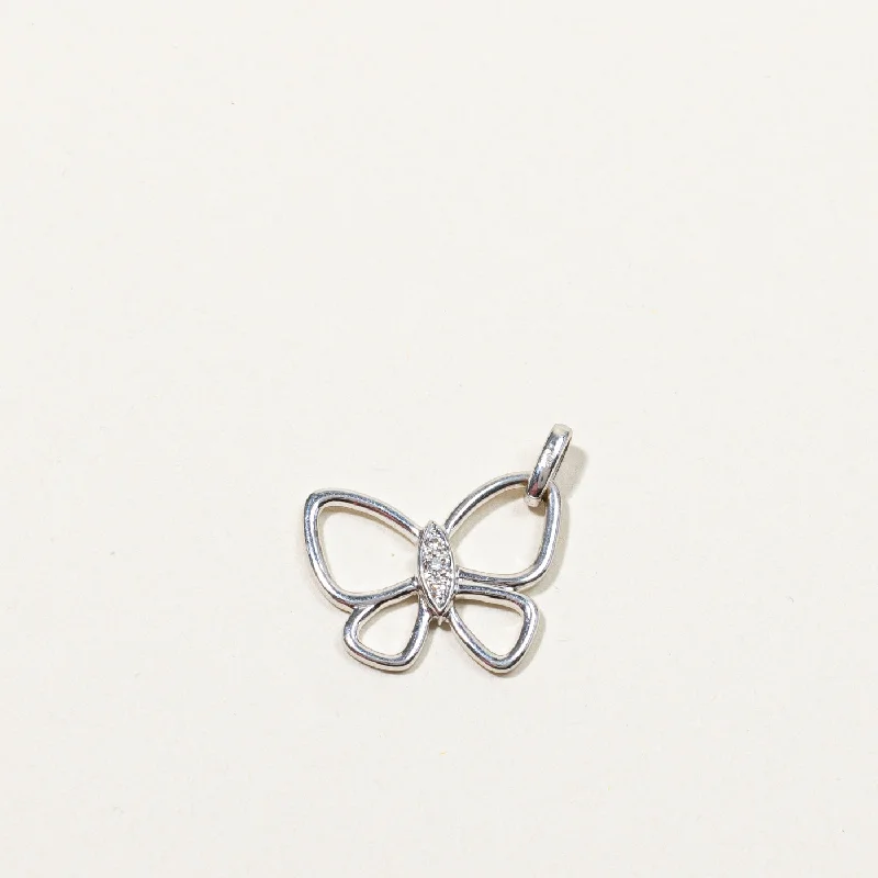 Diamond Butterfly Pendant | 0.03ctw |