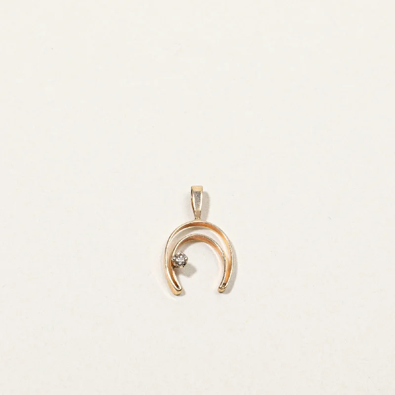 Horseshoe Diamond Pendant | 0.02ct |