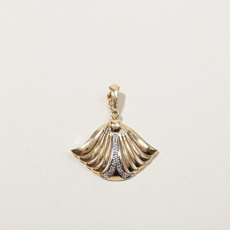 Textured Diamond Pendant | 0.03ctw |