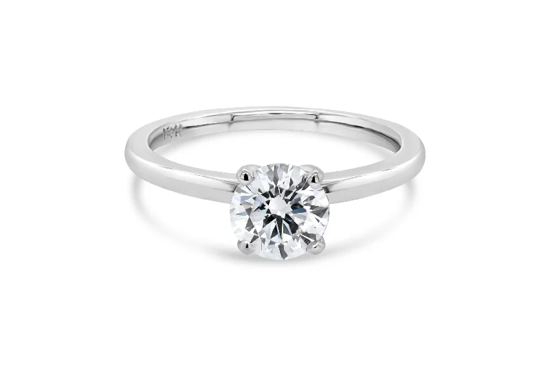 1.00CT T.D.W Lab Grown Round Cut Engagement Ring