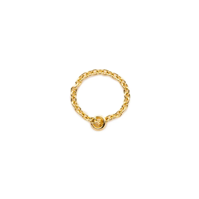 18k "All About Basics" Chain Ring Medium size