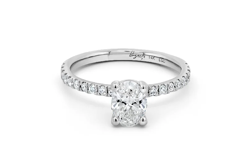 .50CT Lab Grown Oval Engagement Ring