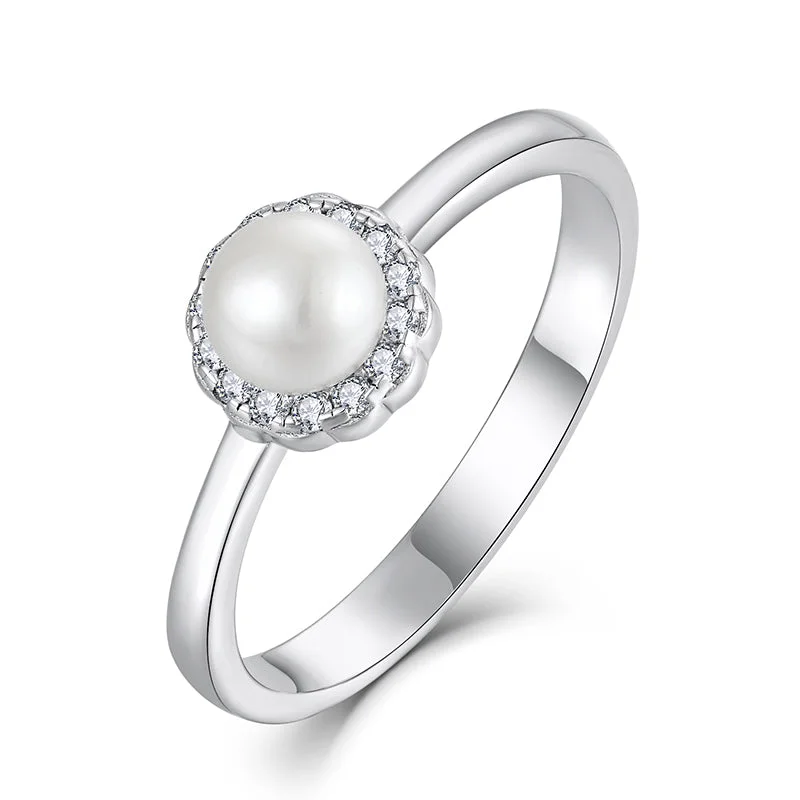 Casablanca Pearl Orb Ring