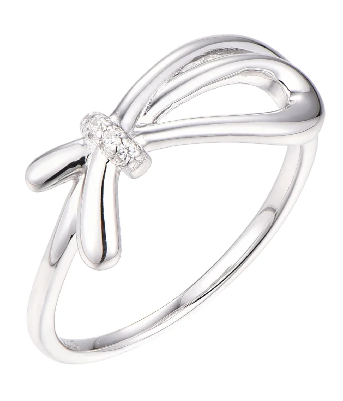 Casablanca Sterling Silver Bow Ring