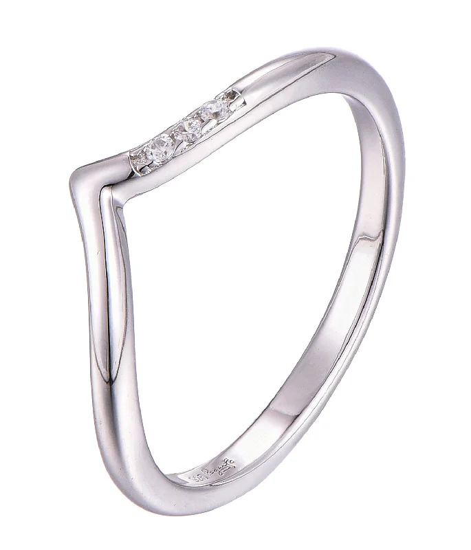 Casablanca Sterling Silver CZ Wish Ring