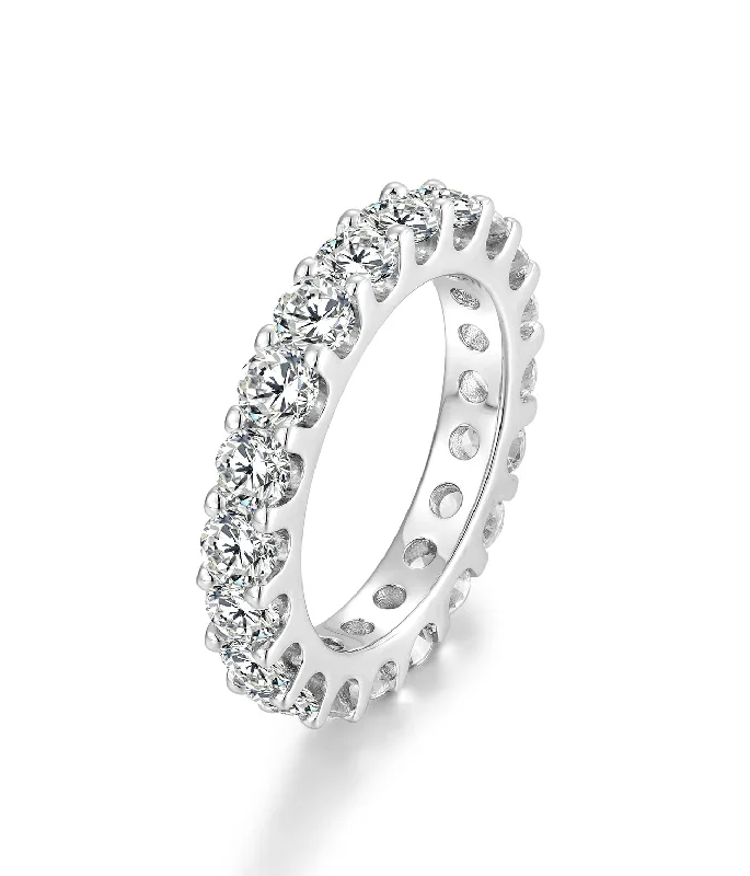 Casablanca Sterling Silver Eternity Ring