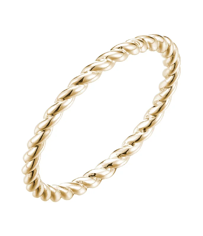 Casablanca Yellow Gold Plated Twist Ring