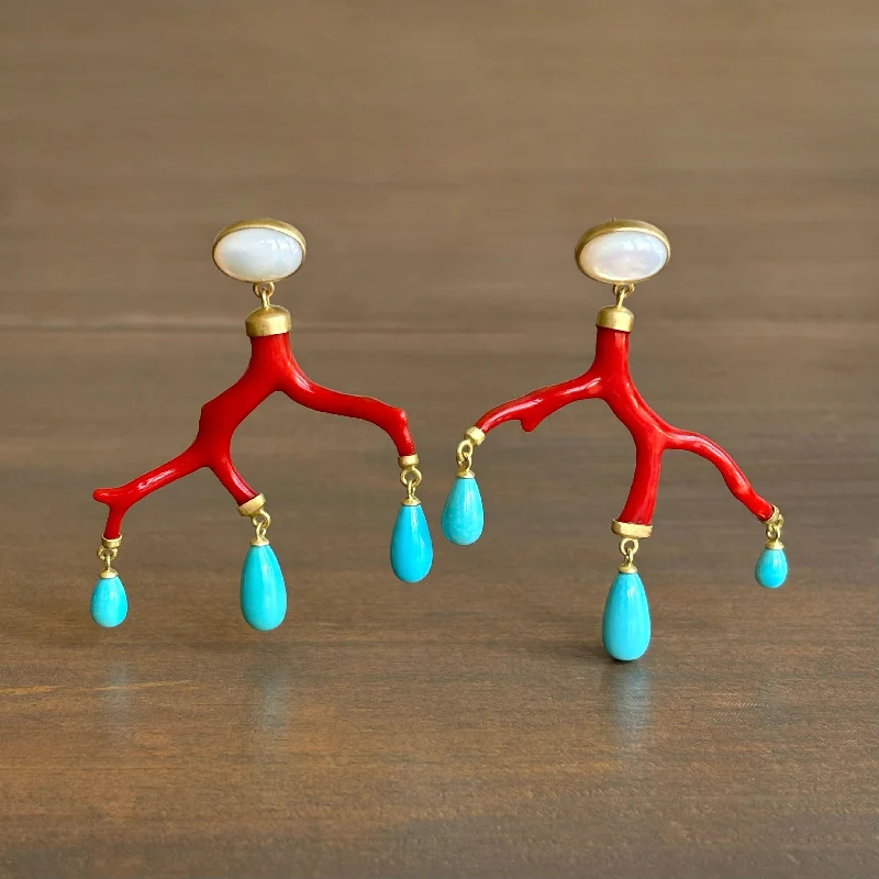 Coral Branch Earrings