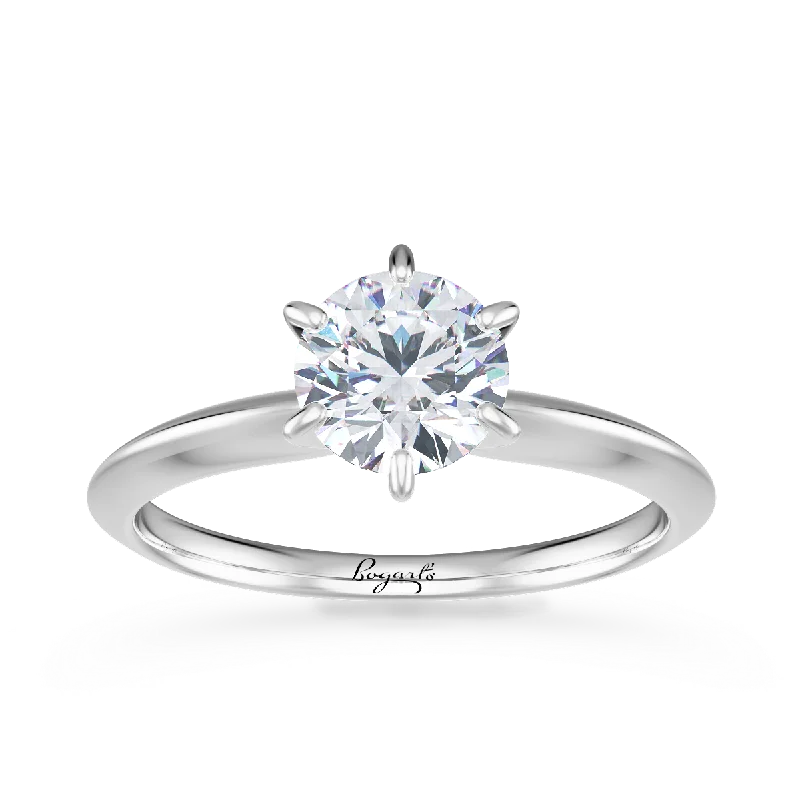 Knife Edge Solitaire Engagement Ring