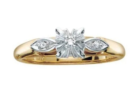 .18CT Yellow Gold Diamond Engagement Ring