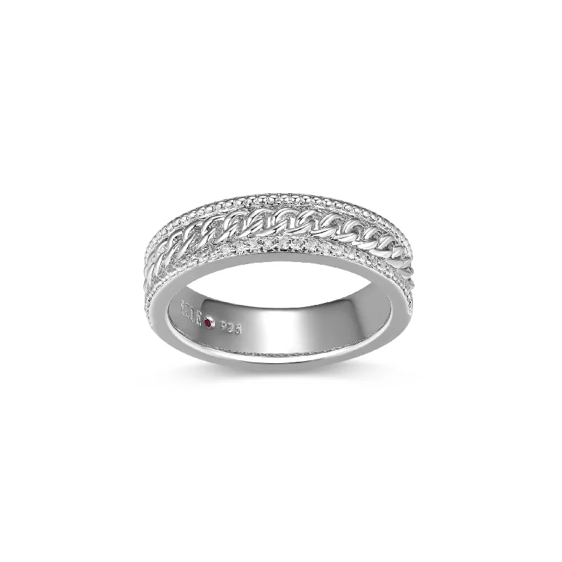 Elle Sterling Silver Weave Ring