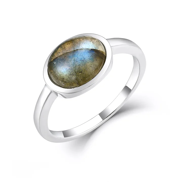 Casablanca Sterling Silver Labradorite Gemstone Ring