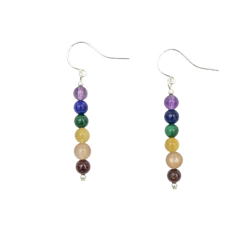 LGBTQ+ Pride Rainbow Stone Earrings