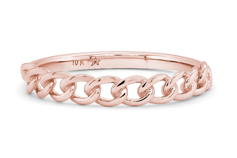 Link Ring: Rose Gold