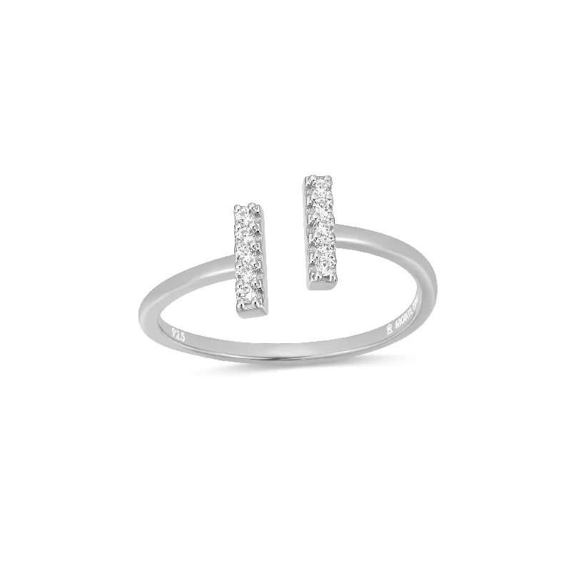 Monte Luna Sterling Silver Stick Ring