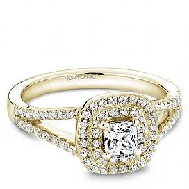 1.06CTW Noam Carver Diamond Engagement Ring: Yellow Gold