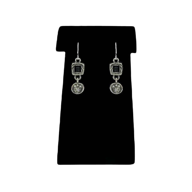 Patricia Locke Pocket Change Earrings in Black & White