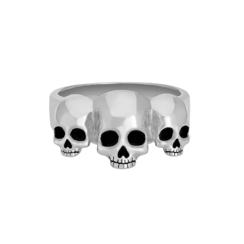 Trinity Skull Ring