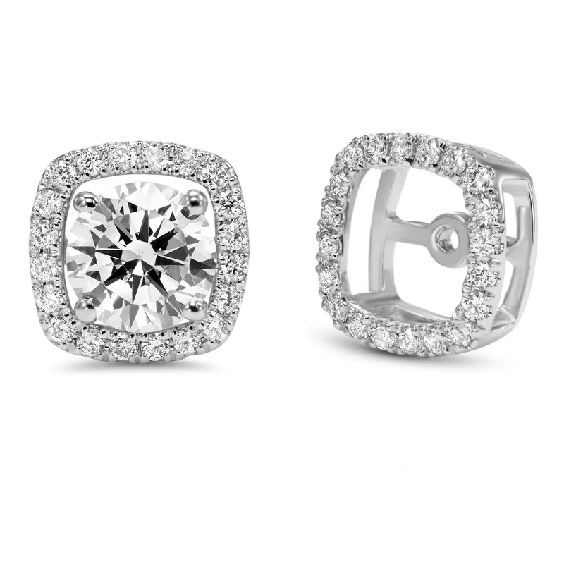 White Gold Diamond Earring Jackets