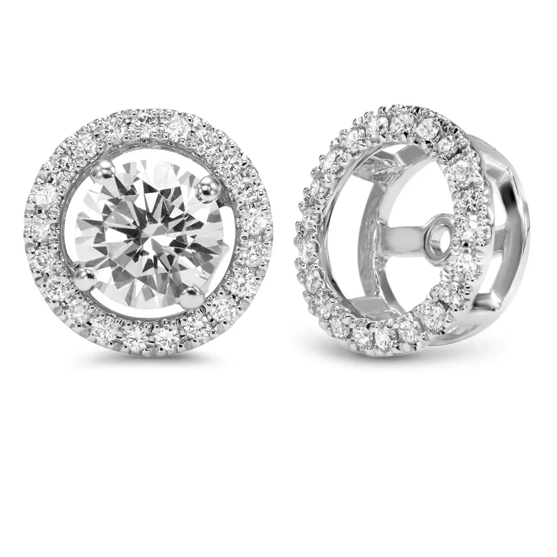 White Gold Diamond Earring Jackets