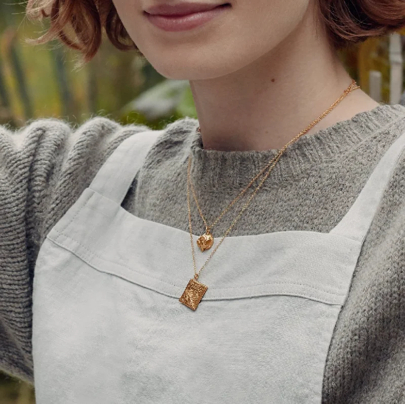 Sweet Pea Seed Packet Necklace