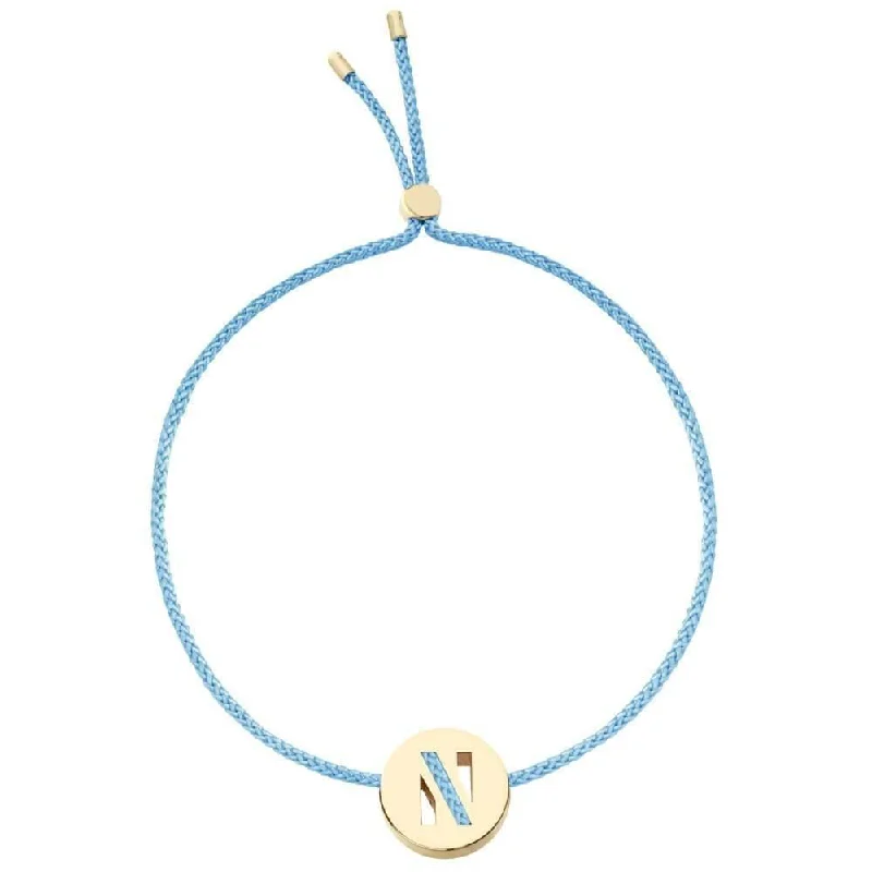 ABC's - N 18K Gold Plated Bracelet