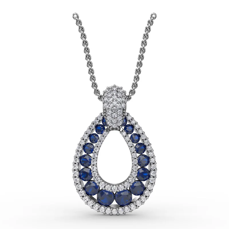 Steal The Spotlight Sapphire and Diamond Pendant