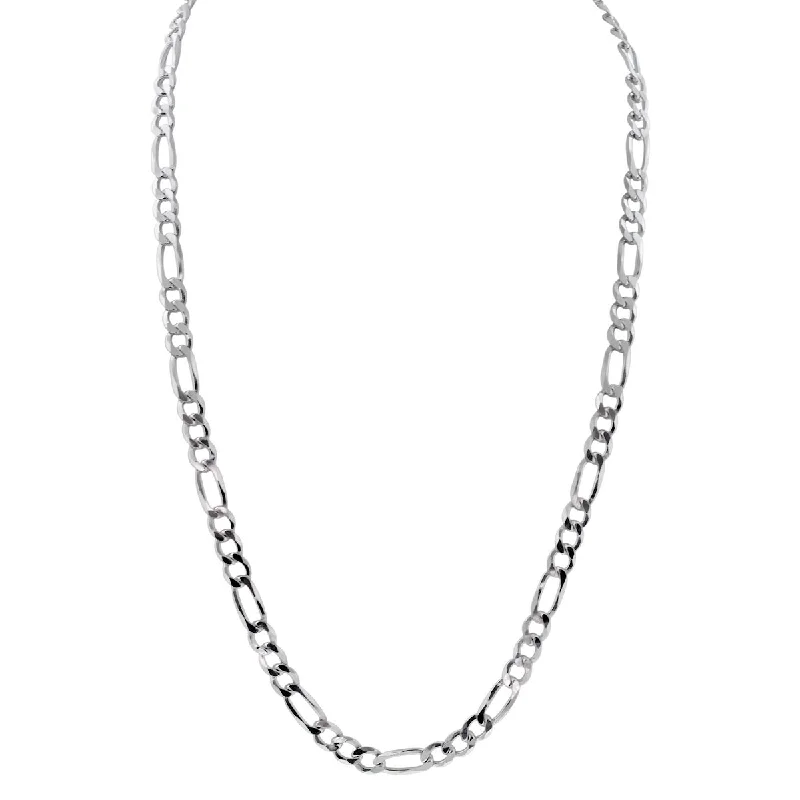 Sterling Silver 20-inch 3MM Figaro Chain