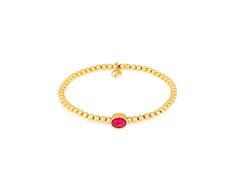 Stirata Bracelet Gold Rubellite Gold