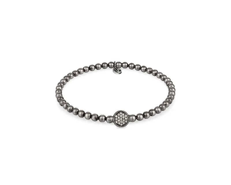 Stirata Rhodium Bracelet Diamond Circle